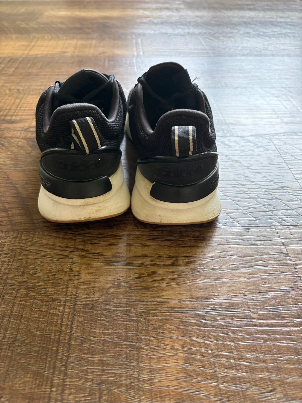 adidas Men’s Black and White Running Sneakers
